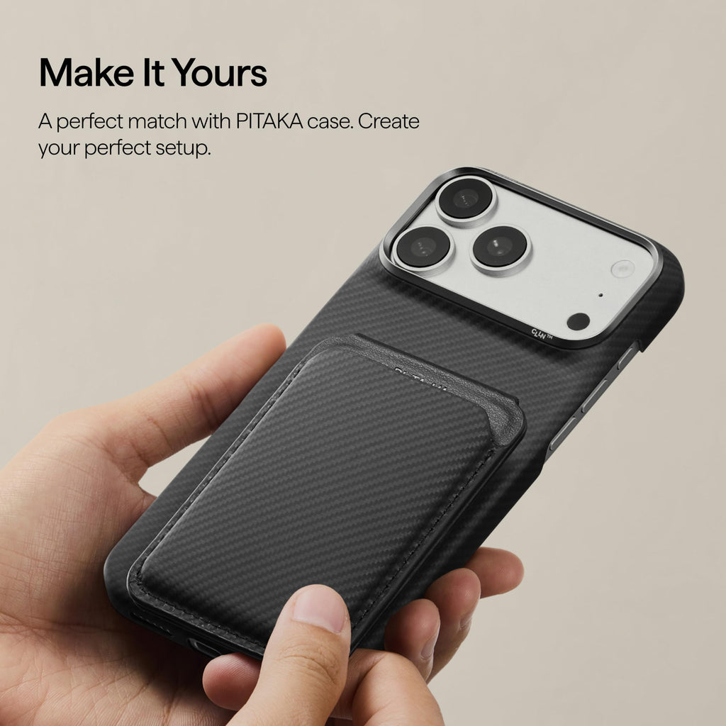 Magnetic Woven Wallet Case with Stand for iPhone 18 Pro 6.3"