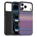Magnetic Case for iPhone 17/17Air/17Pro/17Pro Max, Carbon Fiber Pattern Leather Cover, with Metal Frame Lens Protection Case