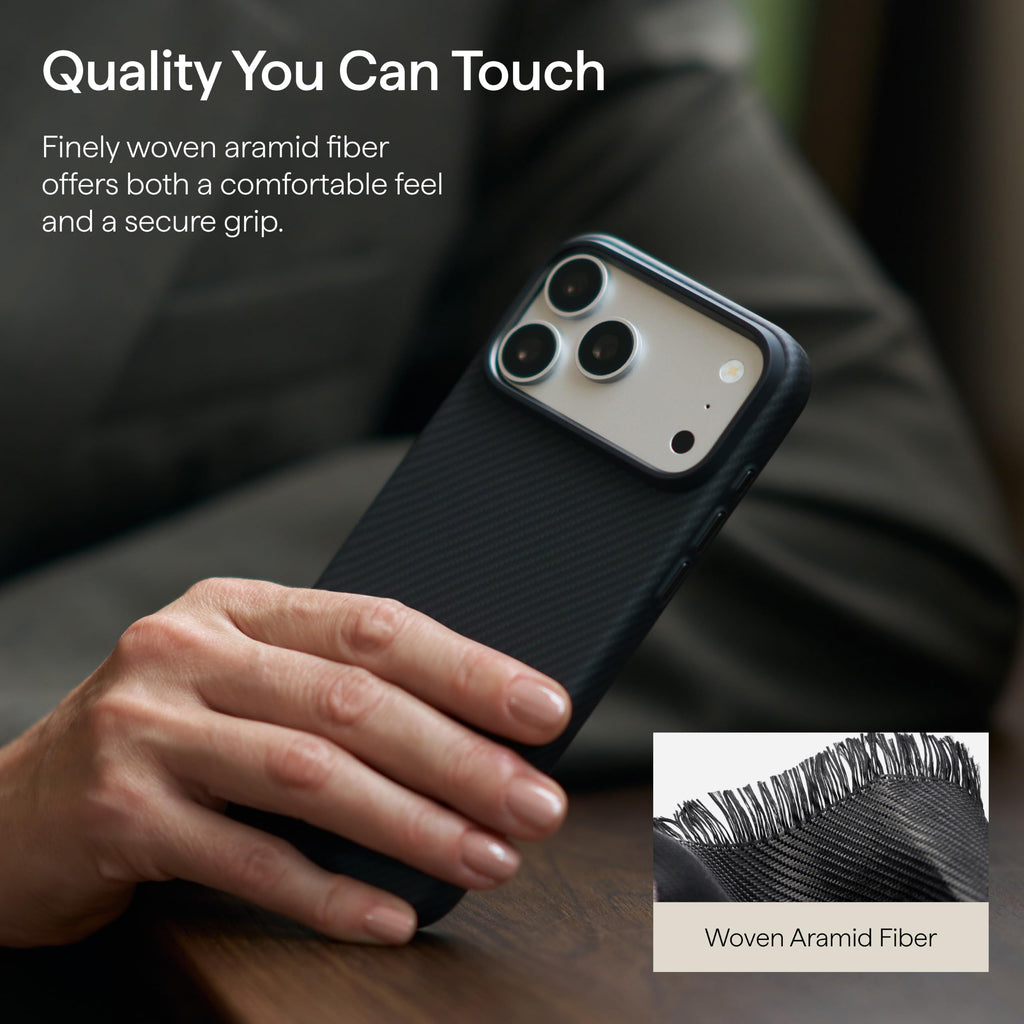 Magnetic Woven Wallet Case with Stand for iPhone 18 Pro 6.3"