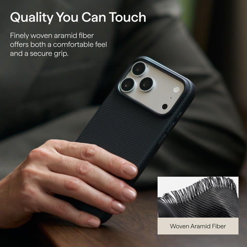 Magnetic Woven Wallet Case with Stand for iPhone 18 Pro 6.3"