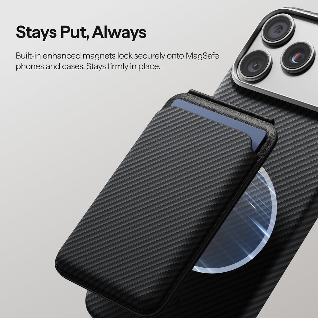 Magnetic Woven Wallet Case with Stand for iPhone 18 Pro 6.3"